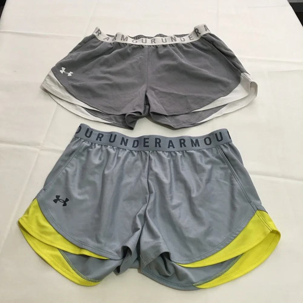 Lot of 4 Under Armour Athletic Shorts Women Medium Running Training Activewear